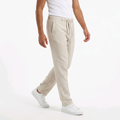 Pantalon Homme en Lin-Coton Marron Clair à Cordon de Serrage Jack & Jones
