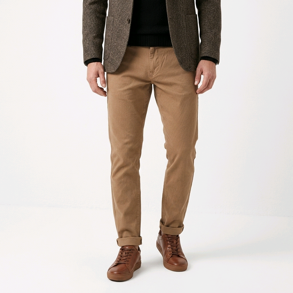 Pantalon Gris et Beige Texturé Homme Jack & Jones | Coupe Slim