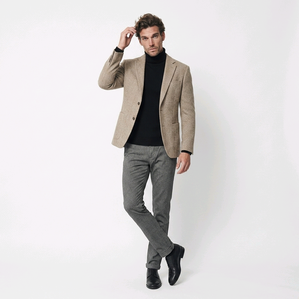 Pantalon Gris et Beige Texturé Homme Jack & Jones | Coupe Slim