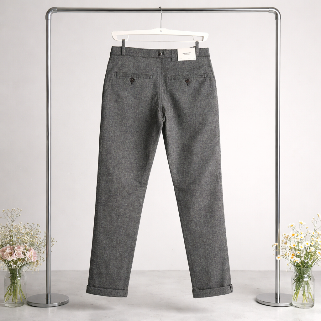 Pantalon Gris et Beige Texturé Homme Jack & Jones | Coupe Slim