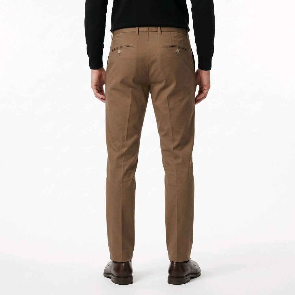 Pantalon de tailleur homme Jack & Jones marron coupe droite
