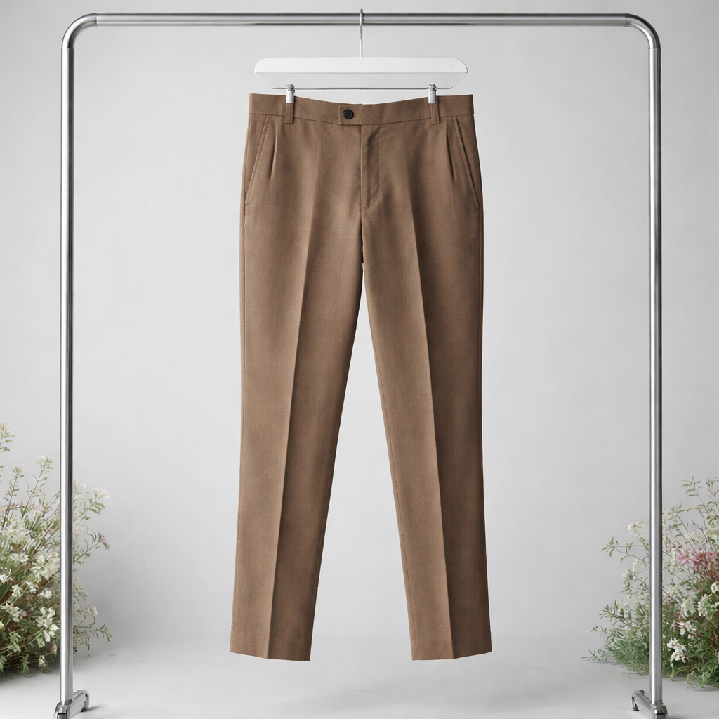 Pantalon de tailleur homme Jack & Jones marron coupe droite