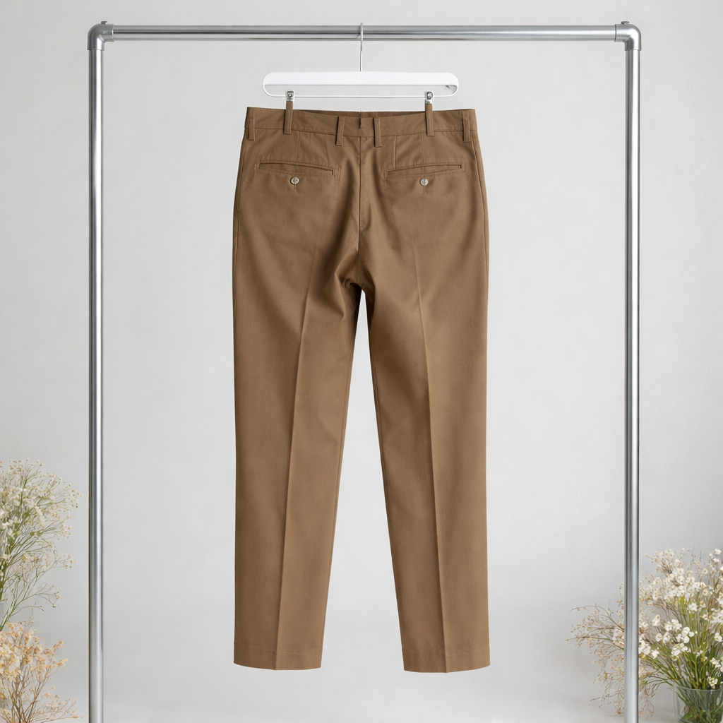 Pantalon de tailleur homme Jack & Jones marron coupe droite
