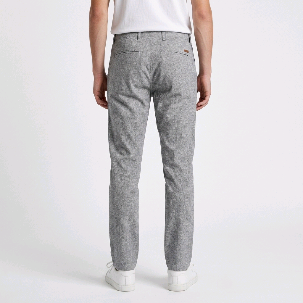 Pantalon Tapered Gris Chiné Homme - Jack & Jones