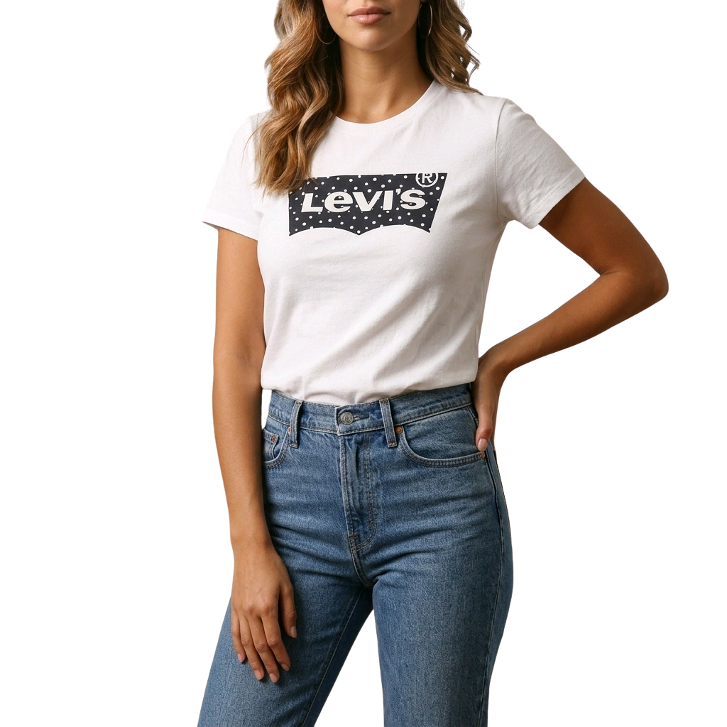 T-shirt  Levi's pour Femme-Blanc