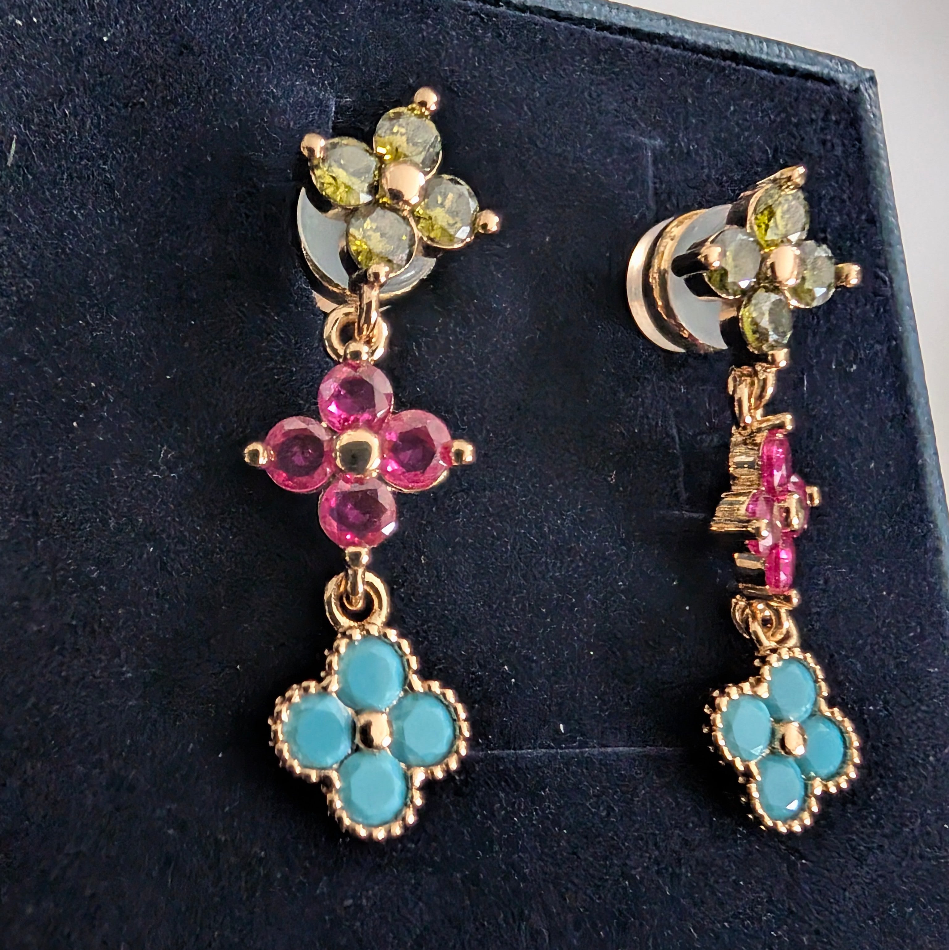 Boucles d'oreilles multicolores de la marque us polo assn.
