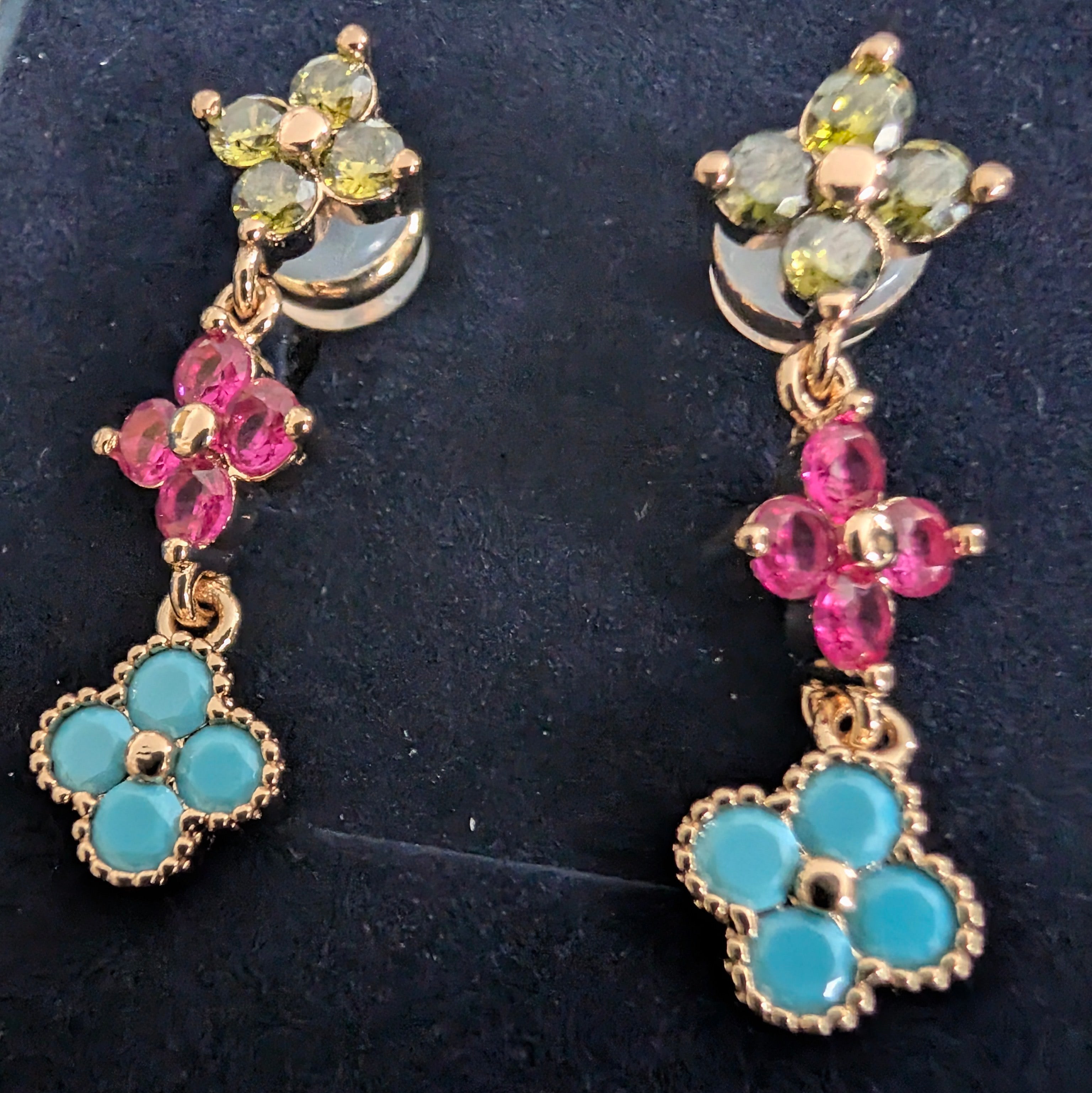 Boucles d'oreilles multicolores de la marque us polo assn.