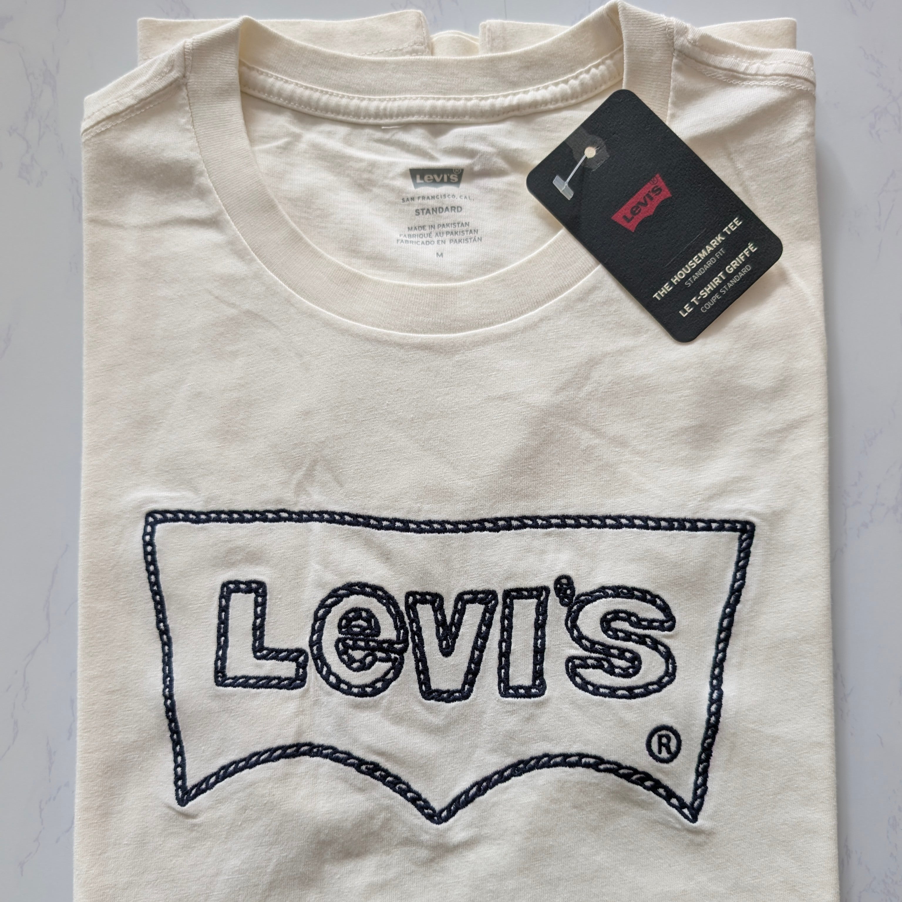 T-shirt Levi's Homme - Blanc cassé