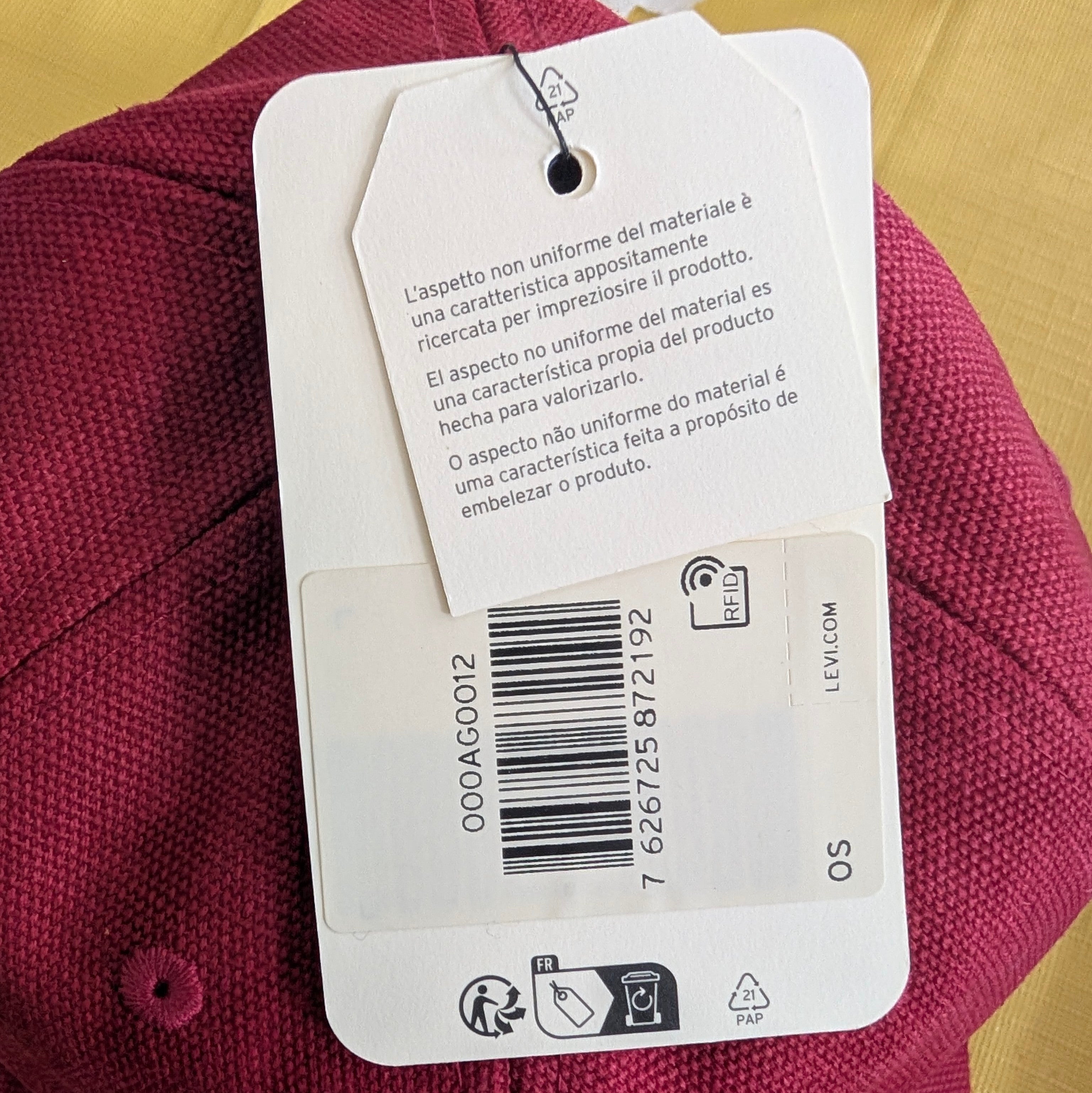 Casquette Levi's - Bordeaux