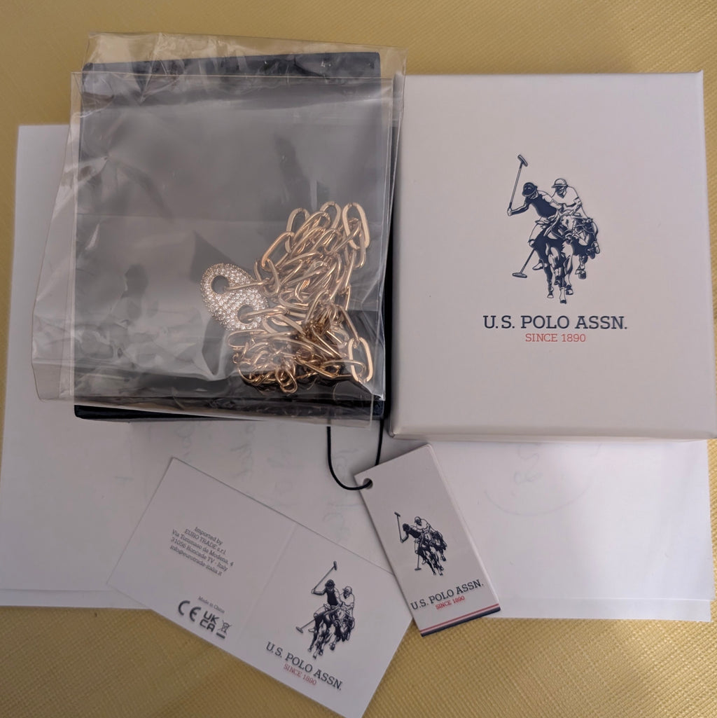 Collier doré de la marque us polo assn