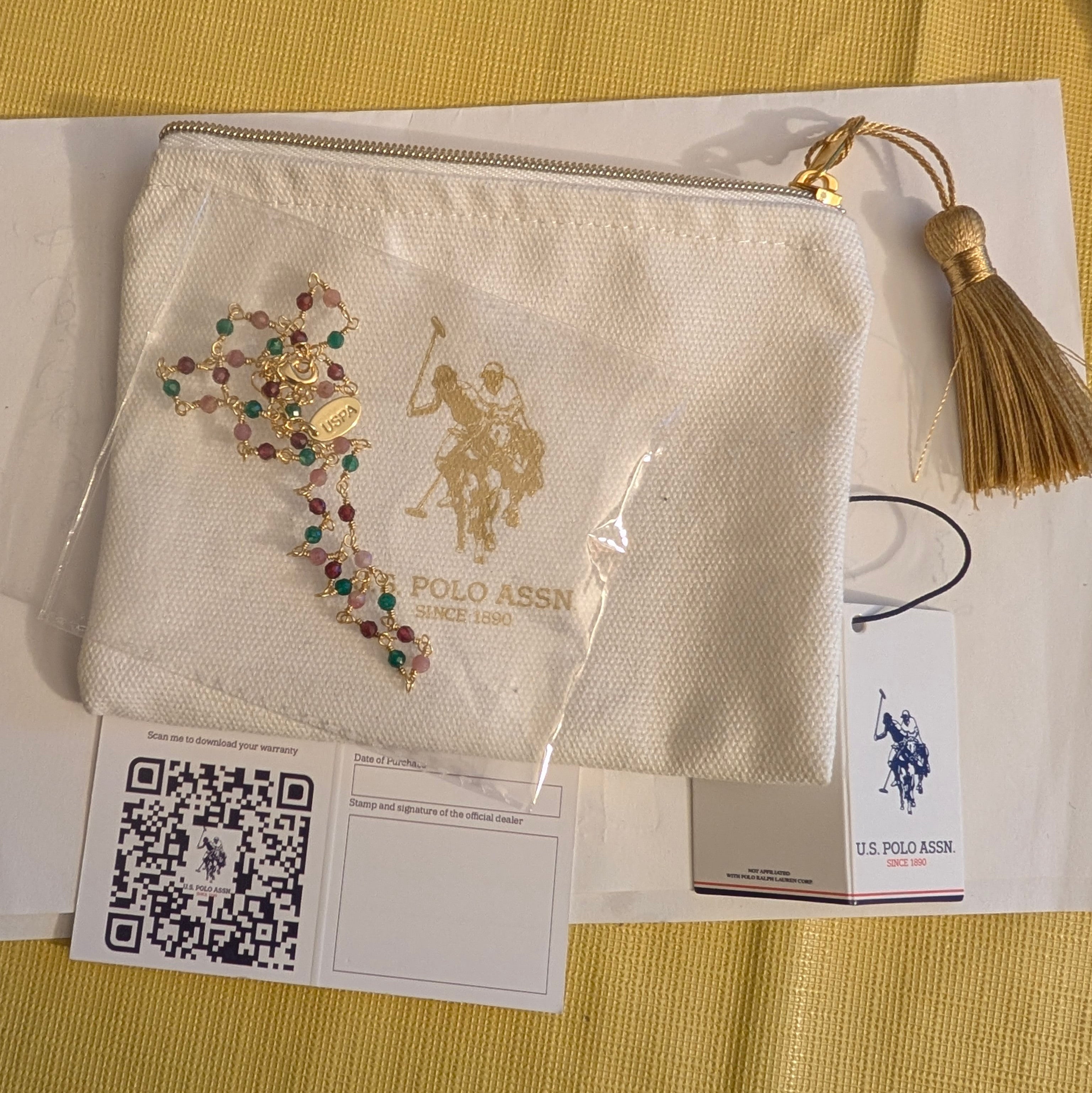 Collier multicolore de la marque us polo assn